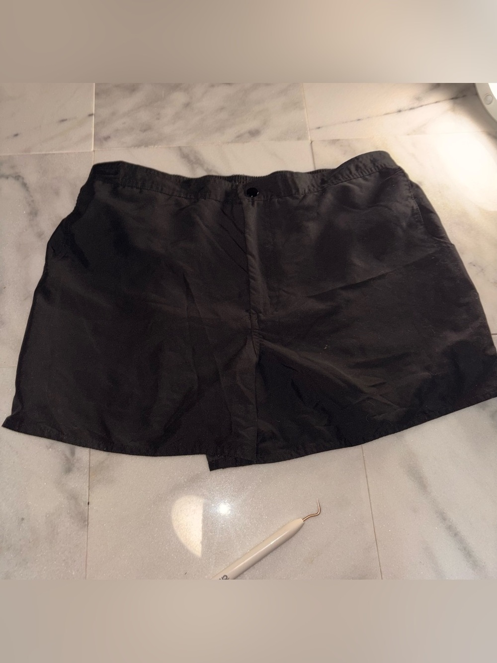 Merona Black Flat-Front Women’s Swim Shorts